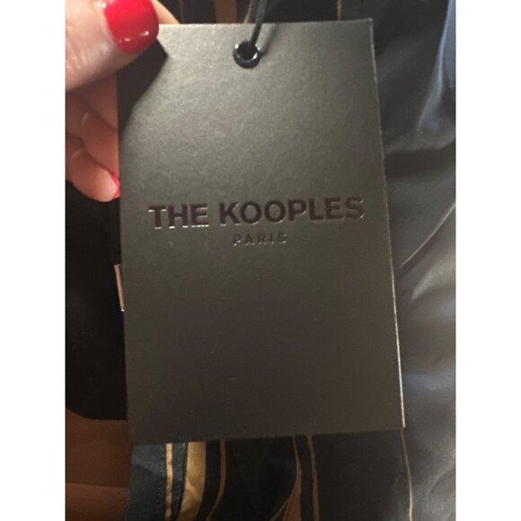 The Kooples Mens Navy Blue Striped Swim Shorts XL With Drawstring & Mesh Lining - Picture 3 of 5